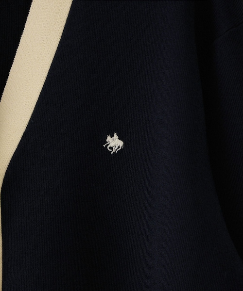 VIS(ビス)の「【POLO BCS】VIS別注バイカラーVネックニットカーディガン(カーディガン/ボレロ・レディース・ネイビー/ワイン・F)」の7枚目の写真