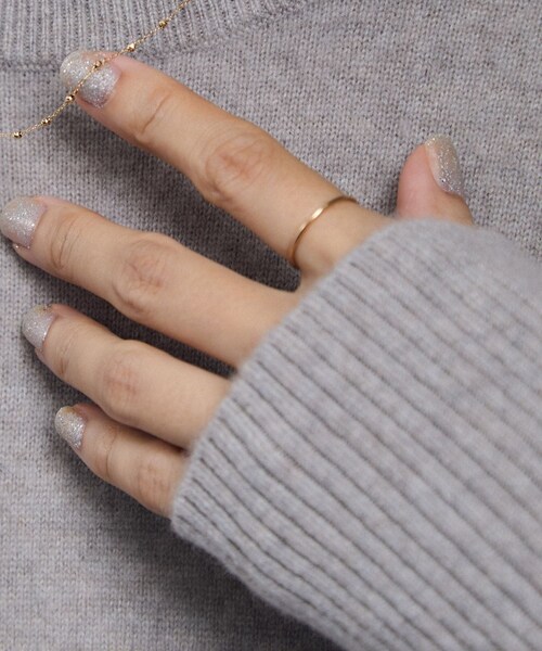 ADAM ET ROPE'(アダムエロペ)の「【GIGI(ジジ)】Filinreed ring(1mm)(リング・レディース・ゴールド・10/11/9)」の11枚目の写真