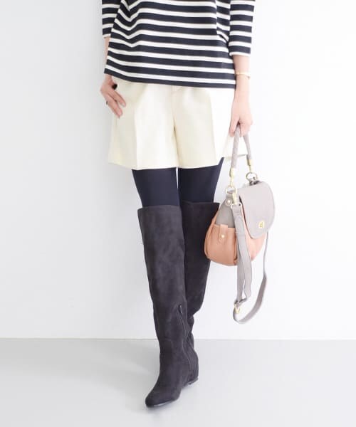 URBAN RESEARCH ROSSO（アーバンリサーチロッソ）の「タックショートパンツ（その他パンツ・レディース・WHT/CML/BLK・36/38）」の5枚目の写真