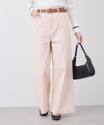 ROPE' PICNIC | 【ウエスト革命デニム】Pinkウエストシェイプワイドデニム(デニムパンツ)