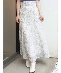 MERCURYDUO | ボタニカルフラワーマーメイドフレアスカート(スカート)