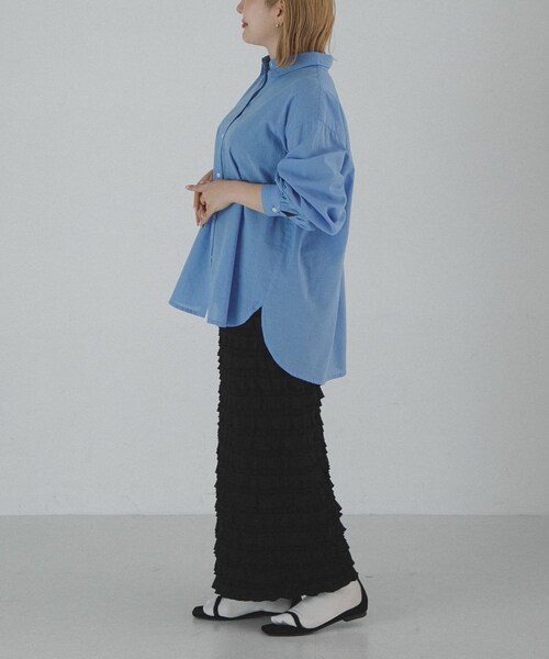 URBAN RESEARCH Sonny Label（アーバンリサーチサニーレーベル）の「『WEB限定』カットフリルナロースカート（スカート・レディース・ブラック・S/M/L/TALL）」の17枚目の写真