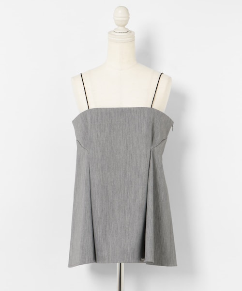 THE GOODLAND MARKET（ザグッドランドマーケット）の「&her　Tack Cami（Tシャツ/カットソー・レディース・WHITE/BLACK/GRAY・one）」の3枚目の写真