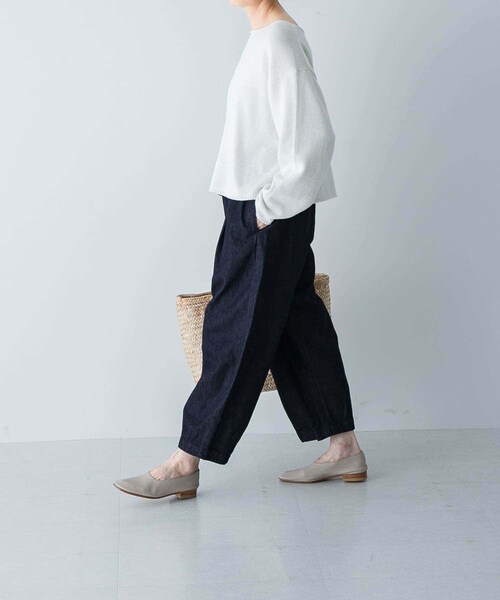 かぐれ（カグレ）の「デニムクロップドパンツ（デニムパンツ・レディース・INDIGO・FREE）」の10枚目の写真