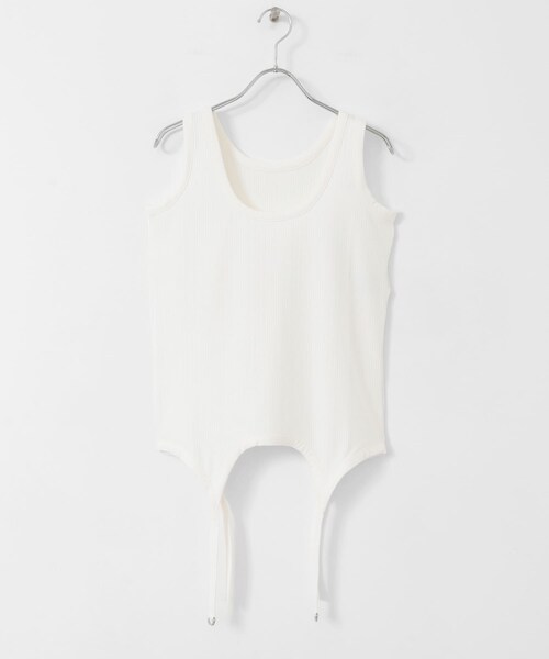 SENSE OF PLACE by URBAN RESEARCH（センスオブプレイスバイアーバンリサーチ）の「マルチウェイガータータンクトップ（タンクトップ・レディース・L.GRAY/OFF WHITE/CHARCOAL・one）」の9枚目の写真