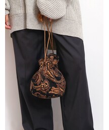 Ungrid | ジャカード巾着バッグ(ハンドバッグ)