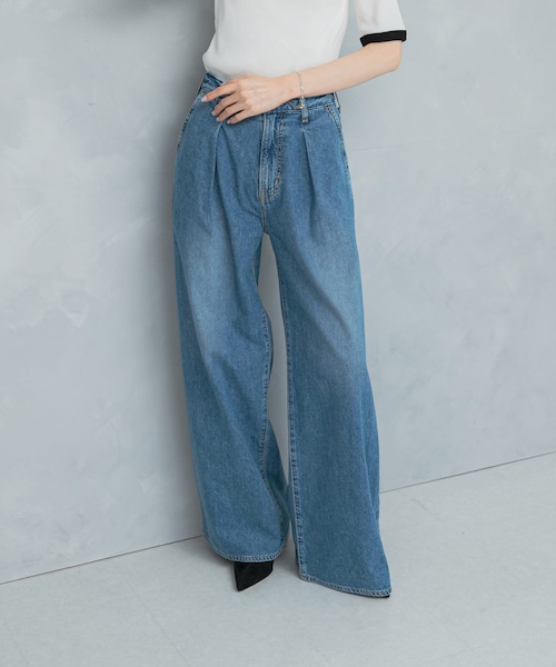 URBAN RESEARCH ROSSO（アーバンリサーチロッソ）の「NEEDBY heritage　AARON（デニムパンツ・レディース・IBARAMDBLU・24/25/26）」の14枚目の写真