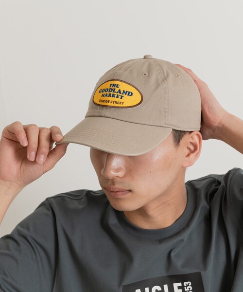 THE GOODLAND MARKET（ザグッドランドマーケット）の「ザ グッドランド マーケット　RE-WAPPEN CAP（キャップ・メンズ・BEIGE/BLACK/WHITE/CHRxPNK/CHRxGRN・FREE）」の6枚目の写真