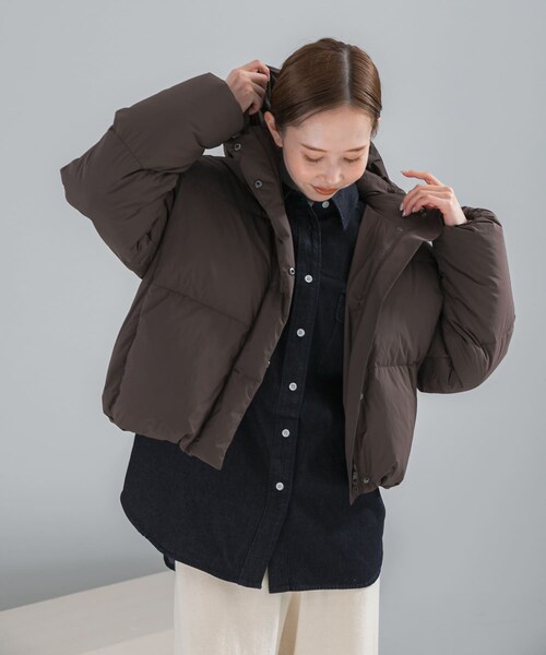 URBAN RESEARCH ROSSO（アーバンリサーチロッソ）の「FRENCH DOWNショートダウンコート（その他アウター・レディース・L/BEIGE/BROWN/BLACK・36/38）」の20枚目の写真