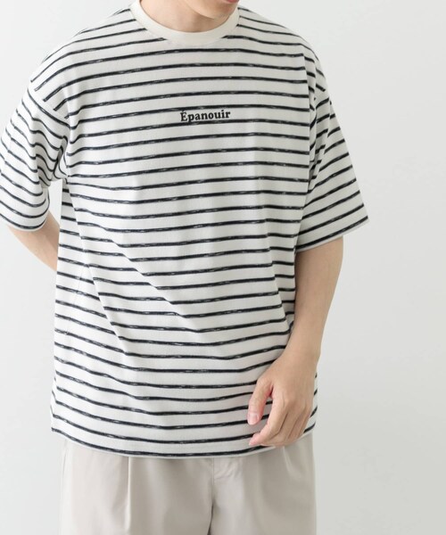 ITEMS URBANRESEARCH（アイテムズ アーバンリサーチ）の「ビンテージライク ボーダーTシャツ（Tシャツ/カットソー・メンズ・BEG/WHT/KHK・M/L）」の20枚目の写真