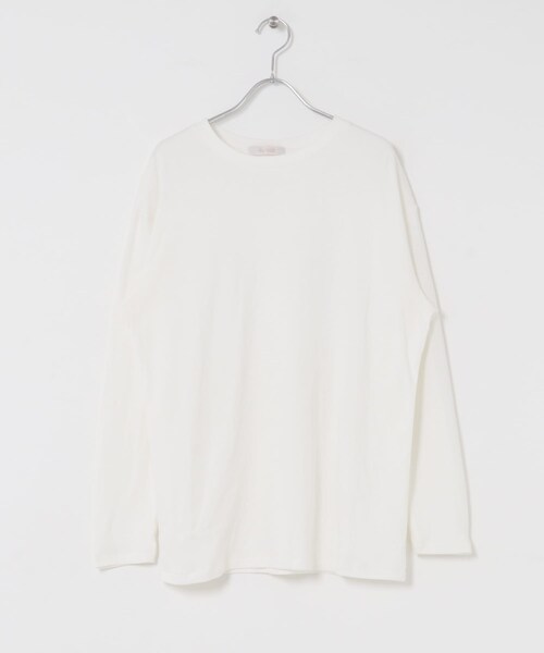 URBAN RESEARCH ROSSO（アーバンリサーチロッソ）の「F by ROSSO　ソフトウォームオーバーロンTEE（Tシャツ/カットソー・レディース・OFF WHITE/BLACK/G/MOCHA・Free）」の13枚目の写真