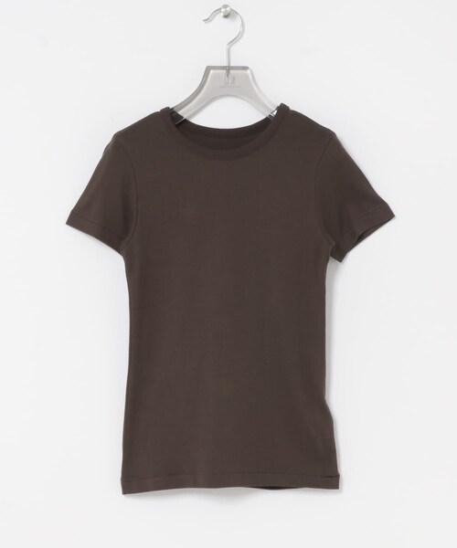 URBAN RESEARCH(アーバンリサーチ)の「THYARD コンパクトTシャツ(Tシャツ/カットソー・レディース・OFF WHITE/BLACK/BROWN・Free)」の3枚目の写真