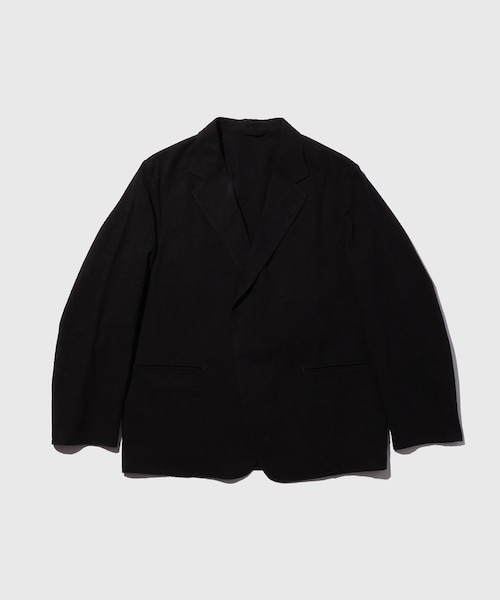 ADAM ET ROPE'(アダムエロペ)の「【blurhms/ブラームス】Silk/Cotton Nep Cardigan Jacket(テーラードジャケット・メンズ・ブラック・2/3)」の1枚目の写真