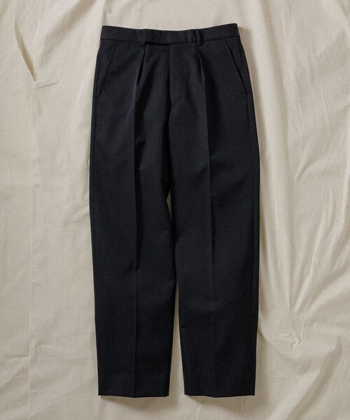 ADAM ET ROPE'(アダムエロペ)の「【WILD LIFE TAILOR】WOOL GABARDINE STRAIGHT SLACKS(スラックス・メンズ・ブラック/グレー・L/M)」の4枚目の写真