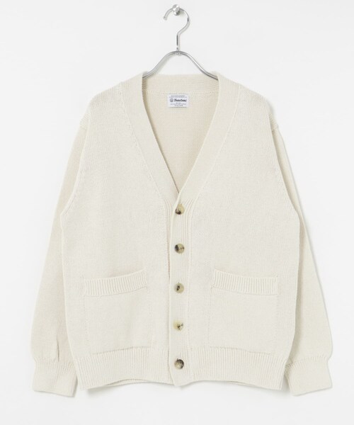 THE GOODLAND MARKET（ザグッドランドマーケット）の「米富繊維　WASHI COTTON KNIT CARDIGAN（カーディガン/ボレロ・レディース・40IVORY/14BLACK/31PINK・1/3）」の10枚目の写真