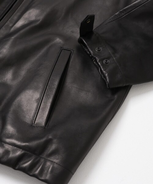 URBAN RESEARCH(アーバンリサーチ)の「semoh Horse Leather Jacket(ライダースジャケット・メンズ・BLACK・2)」の8枚目の写真