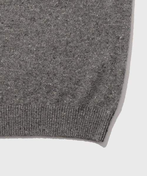 ADAM ET ROPE'(アダムエロペ)の「【AURALEE/オーラリー】CASHMERE NEP KNIT POLO(ニット/セーター・メンズ・ブラック/ライトグレー・3/4)」の15枚目の写真