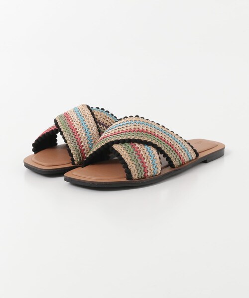 KBF（ケイビーエフ）の「ペーパークロスサンダル∴（サンダル・レディース・MULTI/BEIGE MIX/BLACK・36/37/38）」の12枚目の写真