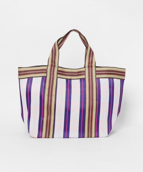 ITEMS URBANRESEARCH（アイテムズ アーバンリサーチ）の「ビニールトートバッグ（トートバッグ・レディース・PPL/GRN/BLK・-）」の7枚目の写真