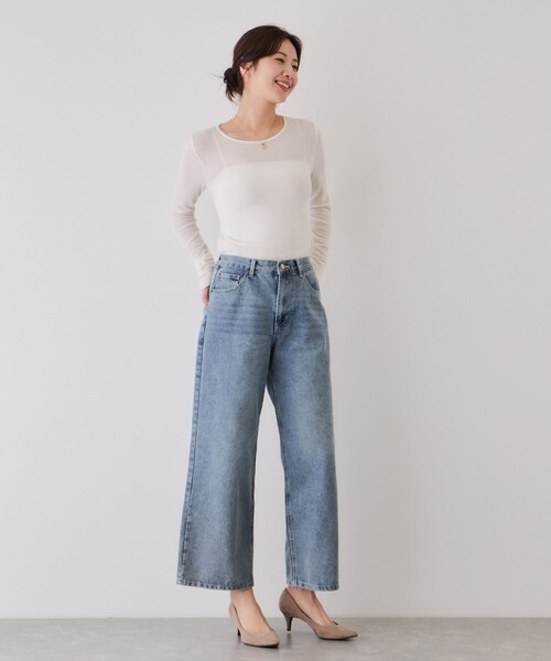 Jayro（ジャイロ）の「デニムワイドパンツ（デニムパンツ・レディース・ブラック系/ブルー系・M/S）」の21枚目の写真