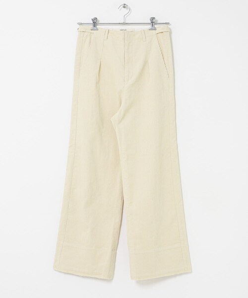 THE GOODLAND MARKET（ザグッドランドマーケット）の「cwtch　CORDUROY WIDE PANTS（その他パンツ・レディース・IVORY/NAVY/BORDEAUX・1/2）」の4枚目の写真