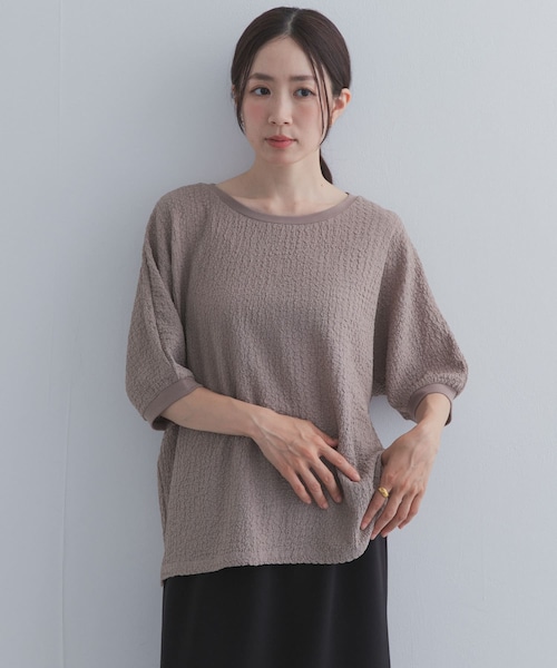 URBAN RESEARCH DOORS(アーバンリサーチドアーズ)の「ワッシャーカットドルマンプルオーバー(Tシャツ/カットソー・レディース・CHARCOAL/GREIGE/BLUE・Free)」の18枚目の写真