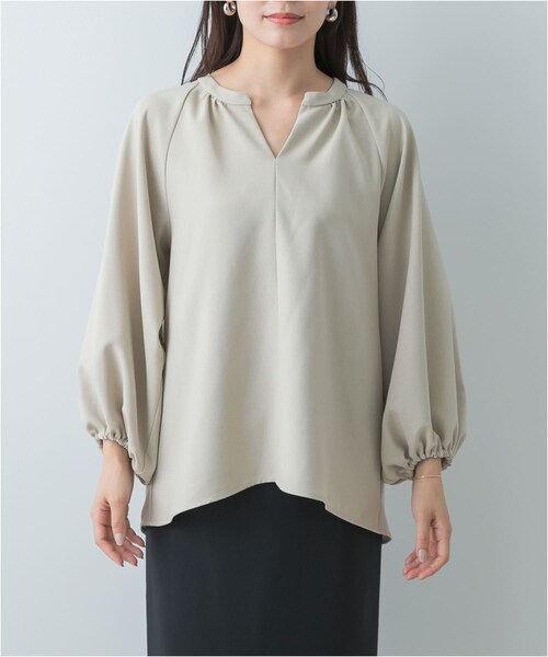 URBAN RESEARCH ROSSO（アーバンリサーチロッソ）の「F by ROSSO　イージーケアバルーンスリーブブラウス（シャツ/ブラウス・レディース・SAND BEIGE/GRAY/NAVY・FREE）」の22枚目の写真