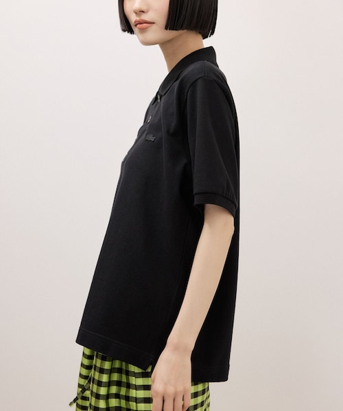 ADAM ET ROPE'(アダムエロペ)の「【LACOSTE for ADAM ET ROPE'】別注 Classic Polo(ポロシャツ・レディース・ブラック/ワイン系/クリーム・36)」の16枚目の写真