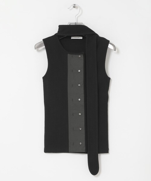 URBAN RESEARCH(アーバンリサーチ)の「LEMAIRE ASYMMETRICAL FITTED TOP(タンクトップ・レディース・BLACK/SAGE・S)」の3枚目の写真
