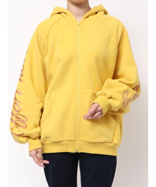 EVRIS（エヴリス）の「【PSYCHIC FEVER × EVRIS】シャイニースウェットパーカー（パーカー・レディース・グレー/ブラック/マスタード・S/M）」の9枚目の写真