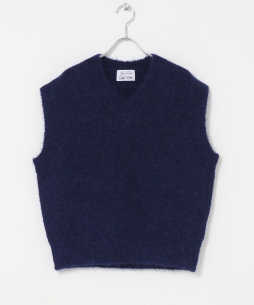 URBAN RESEARCH DOORS(アーバンリサーチドアーズ)の「FORK&SPOON キャンディフロスW/Aニットベスト(ベスト・レディース・CHARCOAL/NAVY・1)」の2枚目の写真