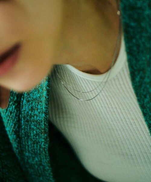 ROPE'（ロペ）の「【Lily】R（ロペ アール）PT ベネチアン70チェーンショートネックレス（ネックレス・レディース・シルバー系・F）」の6枚目の写真