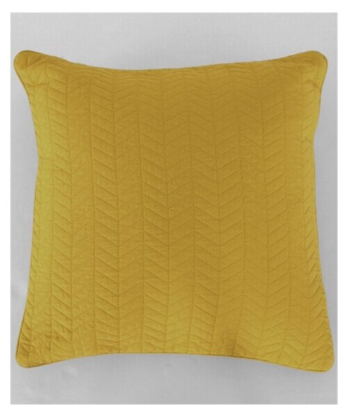 nissen（ニッセン）の「洗える！綿100％のクッションカバー（ローラン）（クッション/クッションカバー・メンズ・アイボリー系/ブルー系/グレー系/イエロー系・約45×45cm）」の3枚目の写真