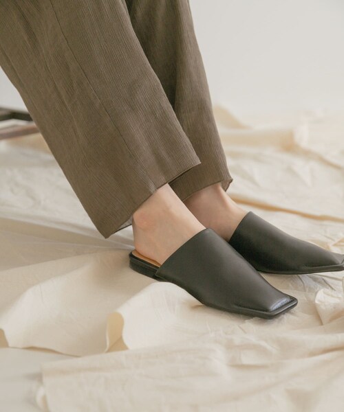 ITEMS URBANRESEARCH（アイテムズ アーバンリサーチ）の「スクエアサンダル（サンダル・レディース・BRN/BLK・S/M/L）」の5枚目の写真