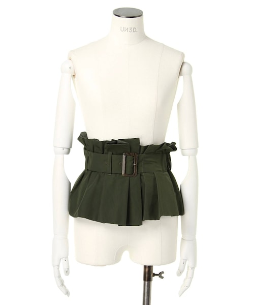 UN3D.（アンスリード）の「BUCKLE BUSTIER BELT（ベルト・レディース・ブラック/ベージュ/カーキ・F）」の4枚目の写真