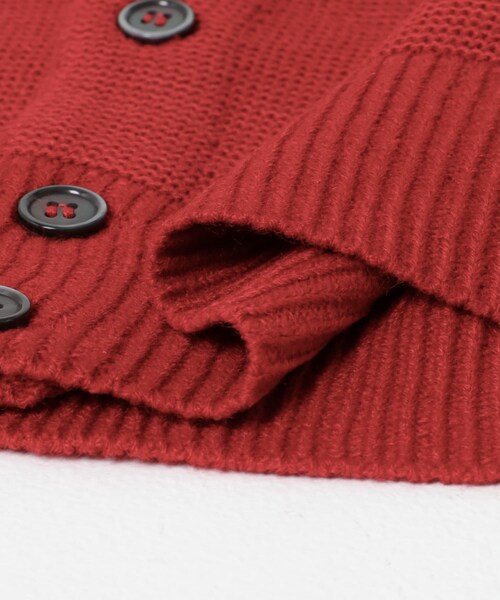 URBAN RESEARCH DOORS（アーバンリサーチドアーズ）の「『WEB/一部店舗限定』『別注』PENNEYS×DOORS　THE FOX Vネックカーディガン(KIDS)（カーディガン/ボレロ・キッズ・RED/BLUE/TOP GRAY・150）」の19枚目の写真