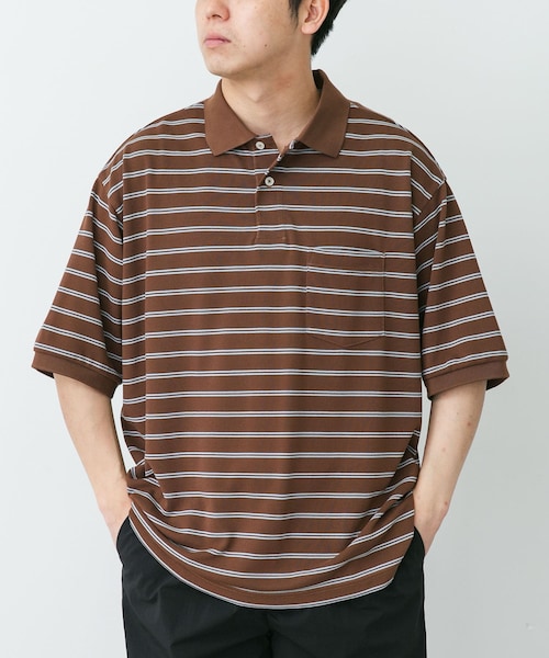 URBAN RESEARCH DOORS(アーバンリサーチドアーズ)の「L.L.Bean JAPAN EDITION TROY SHORT-SLEEVE POLO(ポロシャツ・メンズ・BIRCH/GRN/T.GRY/BG/RED/PLUM/BRW/SAX/NVY/GRN・M/L/XL)」の3枚目の写真