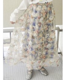 merry jenny | Gardenerエアリーロングスカート(スカート)