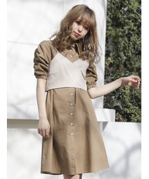 dazzlin | ビスチェシャツワンピース(ワンピース)