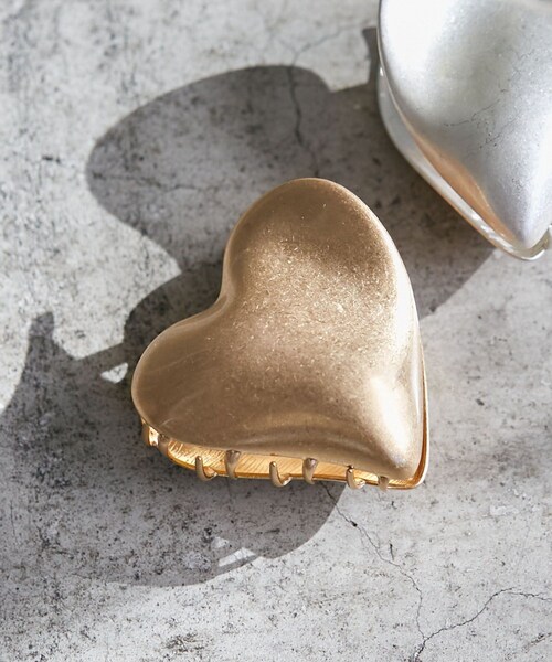 VIS(ビス)の「メタルハートバンス(バレッタ/ヘアクリップ・レディース・ゴールド/シルバー・F)」の2枚目の写真