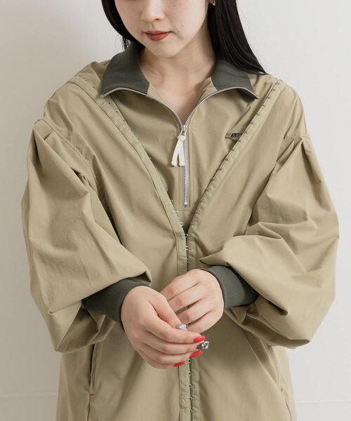 THE GOODLAND MARKET（ザグッドランドマーケット）の「cwtch　Harfzip tunic（チュニック・レディース・NAVY/L.KHAKI・FREE）」の4枚目の写真