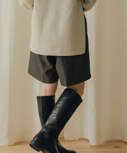 SENSE OF PLACE by URBAN RESEARCH(センスオブプレイスバイアーバンリサーチ)の「センタープレスバミューダパンツ(その他パンツ・レディース・MOCHA/GREIGE/CHARCOAL・S/M)」の16枚目の写真