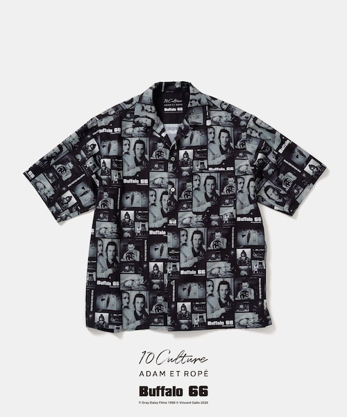 ADAM ET ROPE'(アダムエロペ)の「【Buffalo 66 × 10Culture for ADAM ET ROPE'】Buffalo 66 SHORT SLEEVE SHIRT(シャツ/ブラウス・レディース・ブラック/ホワイト・L/M)」の9枚目の写真