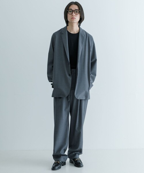 URBAN RESEARCH（アーバンリサーチ）の「ATON　WOOL TROPICAL TAPERED PANTS（その他パンツ・メンズ・303 T.GRAY/005 BLK・4/6）」の8枚目の写真