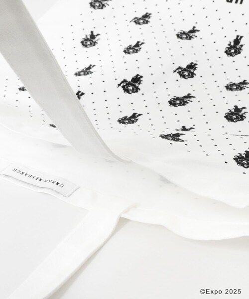 THE GOODLAND MARKET（ザグッドランドマーケット）の「EXPO2025 TOTE-DOT M（トートバッグ・レディース・WH/BK・M）」の7枚目の写真
