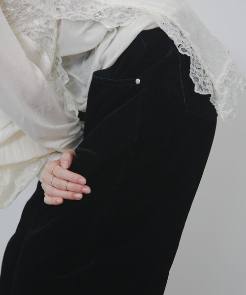 KBF(ケイビーエフ)の「『2サイズ展開』フロントパネルデザインデニム(デニムパンツ・レディース・BLUE/BROWN/BLACK・36/38)」の8枚目の写真