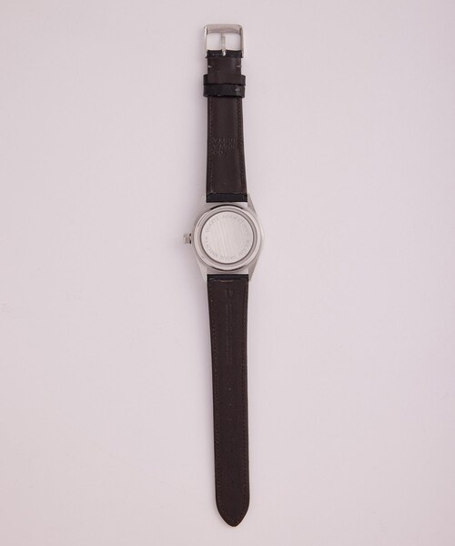 ADAM ET ROPE'（アダムエロペ）の「FLATBACK WRISTWATCH (LEATHER BELT)（アナログ腕時計・メンズ・ゴールド/シルバー・F）」の20枚目の写真