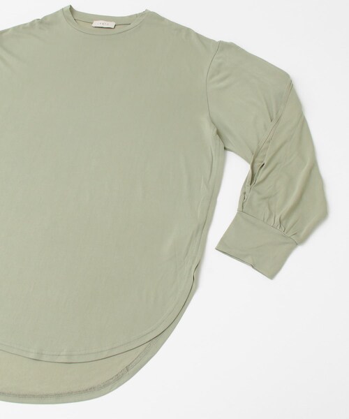 LAATO（ラート）の「ATELIER LONG T-SHIRTS（Tシャツ/カットソー・レディース・セージ/ワサビ・FREE）」の7枚目の写真