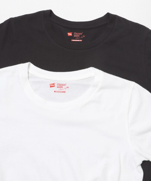 URBAN RESEARCH（アーバンリサーチ）の「HANES　2P クルーネックTシャツ（Tシャツ/カットソー・レディース・BEG/WHT/ASSORT・M）」の22枚目の写真