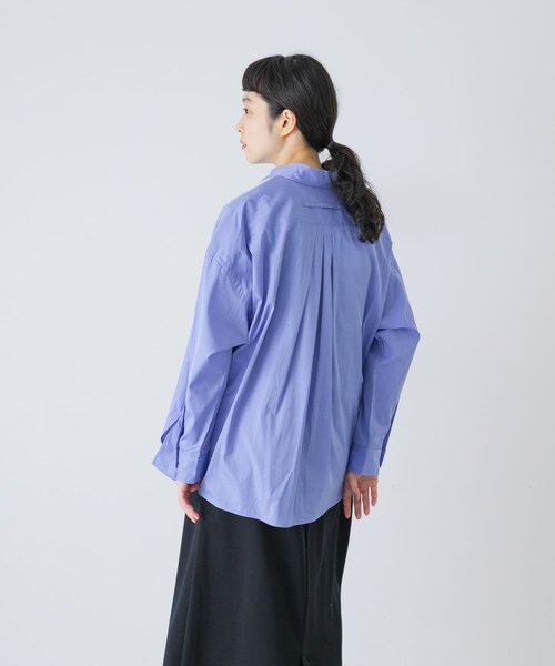 かぐれ（カグレ）の「TICCA　スクエアビッグシャツ（シャツ/ブラウス・レディース・BLACK ST/BLUE・1）」の22枚目の写真
